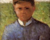 乔治 修拉 : Young Peasant in Blue